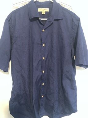 Tommy Bahama Men's Navy Short-Sleeve Button-Down Shirt